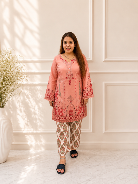 Pink Paisley Co-Ord Set