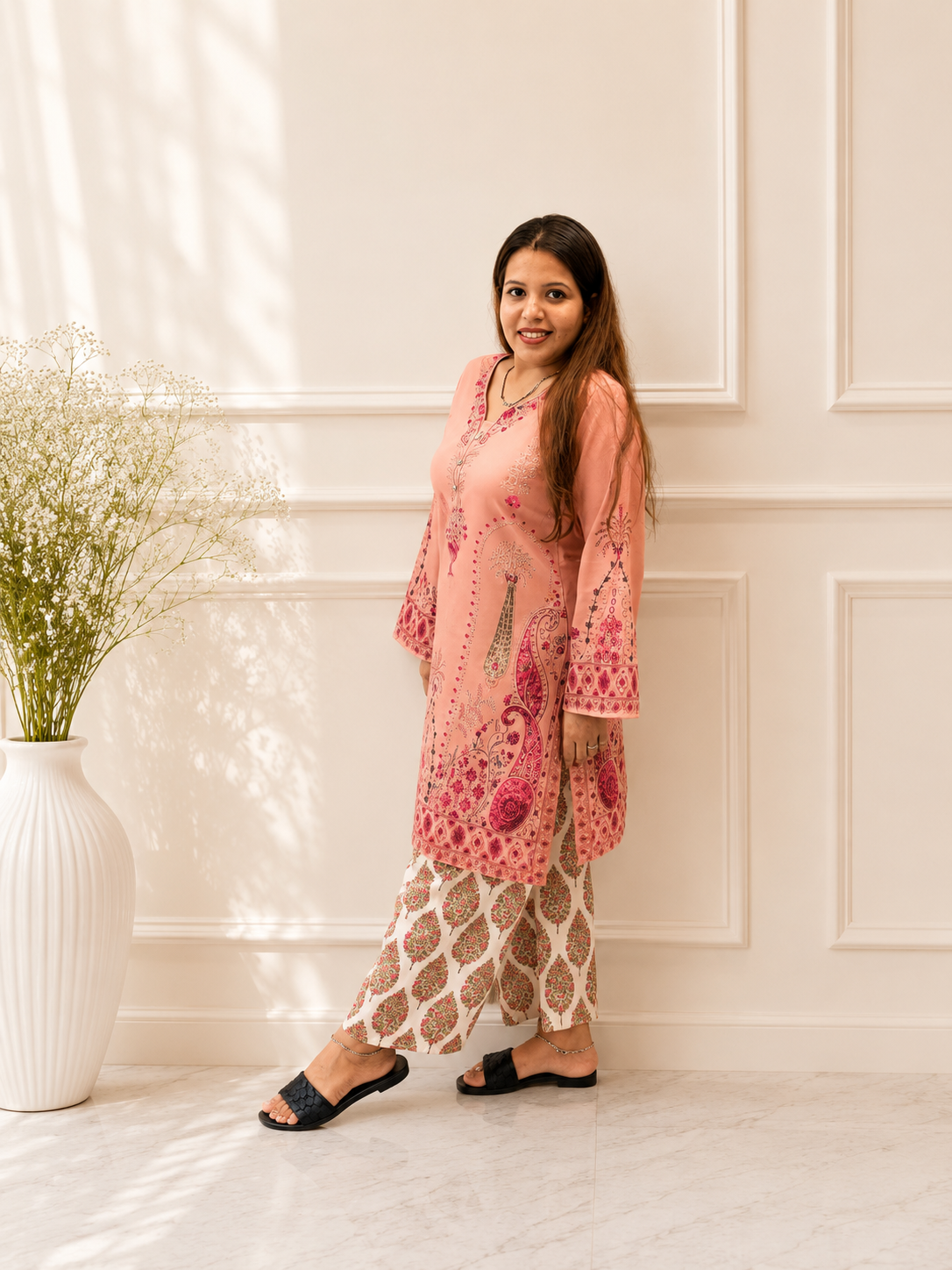 Pink Paisley Co-Ord Set